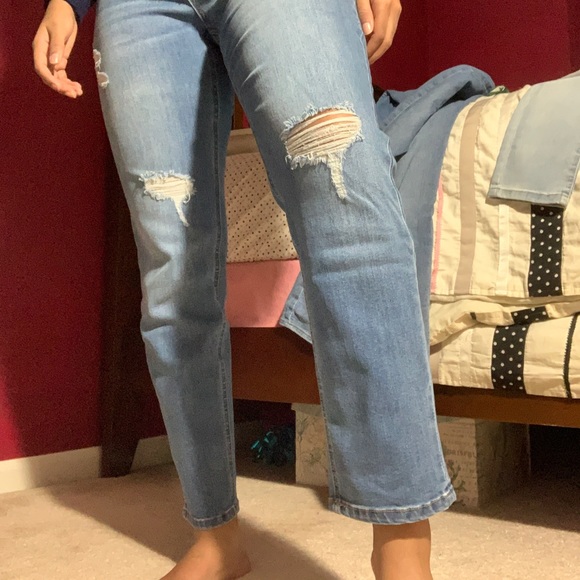 Slim Straight Ripped Jeans - Picture 2 of 6